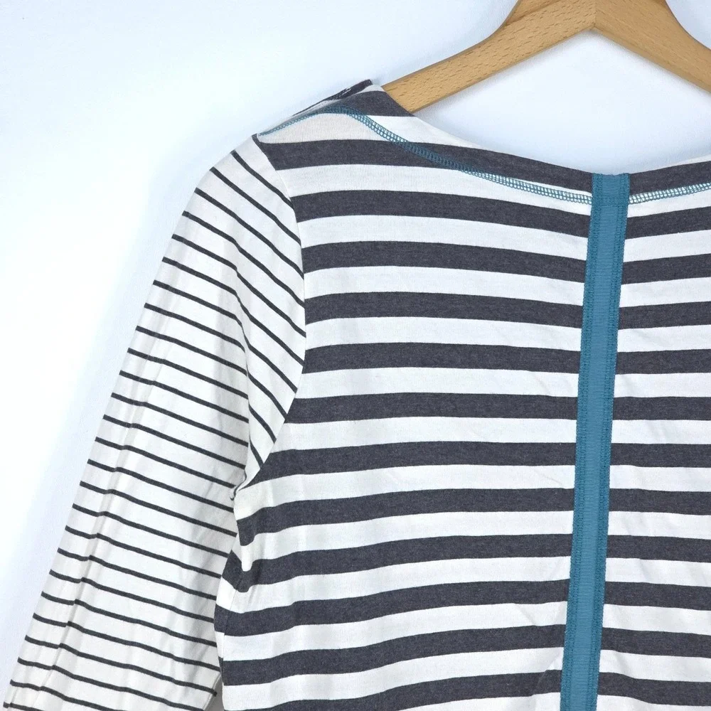 Matilda Jane Just Imagine Marcelle Boat Neck Womens Medium Striped Nautical Cozy